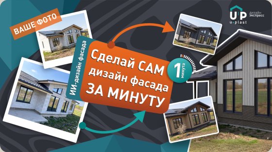Сделай сам дизайн фасада за минуту